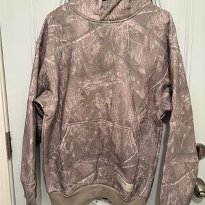 Women’s Taupe Camouflage Hoodie Sweatshirt